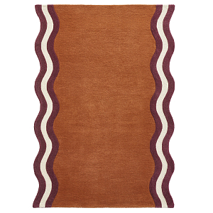 Ковер с оригинальной волнистой отделкой Woven from Wool