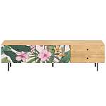Длинная ТВ-тумба с принтом на ящиках Elise TV Stand варинант исполнения - 15 | Loft Concept в Волгограде