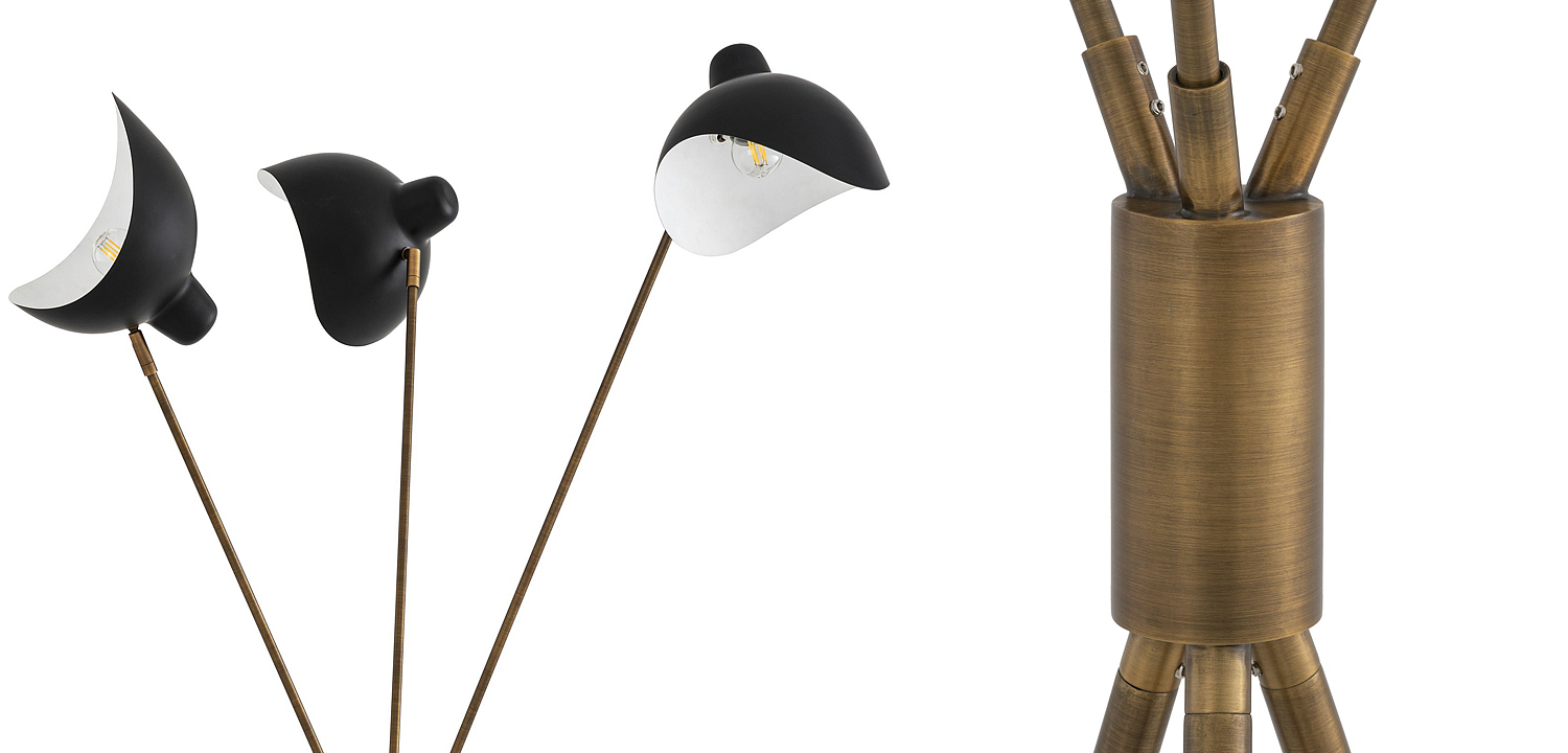 Торшер Eichholtz Floor Lamp Costner Торшер Eichholtz Floor Lamp Costner - Loft-Concept в Волгограде