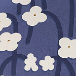 Подушка декоративная синяя с цветочным принтом Blossom Essence Emily варинант исполнения - 3 | Loft Concept в Волгограде