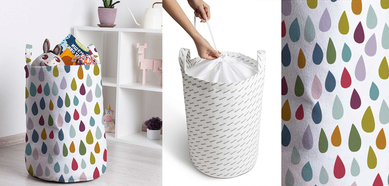 Корзина Drops Pattern Basket Корзина Drops Pattern Basket - Loft-Concept в Волгограде