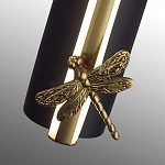 Бра с круглым плафоном из алебастра и бронзовой декоративной стрекозой 45 Alaris  варинант исполнения - 7 | Loft Concept в Волгограде