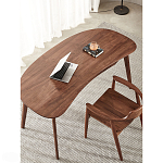 Стол рабочий округлой формы с ящиком  Working Moonnut Table варинант исполнения - 6 | Loft Concept в Волгограде