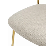 Стул барный широкой полукруглой спинкой на золотистых ножках Chair Smooth Shapes варинант исполнения - 5 | Loft Concept в Волгограде