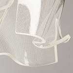 Подвесной светильник цилиндрической формы с прозрачным волнистым плафоном Wave Line варинант исполнения - 8 | Loft Concept в Волгограде