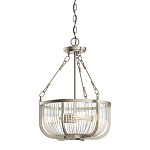 Люстра подвесная с чашеобразным плафоном из прозрачных стеклянных прутьев Kichler варинант исполнения - 1 | Loft Concept в Волгограде