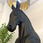 Horse Statue Floor Lamp Большой светильник Черная Лошадь варинант исполнения - 4 | Loft Concept в Волгограде