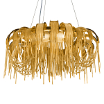 Люстра круглая подвесная с металлическими дугами и длинными цепочками 80 см Atlantis Chain варинант исполнения - 15 | Loft Concept в Волгограде