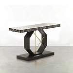 Консоль чёрная с геометрическим основанием Josette варинант исполнения - 1 | Loft Concept в Волгограде