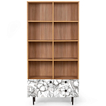 Широкий стеллаж с принтом Elise Rack варинант исполнения - 19 | Loft Concept в Волгограде