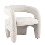 Кресло дизайнерское для лаунж зоны жемчужного цвета Pearl Lounge варинант исполнения - 10 | Loft Concept в Волгограде