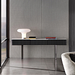 Консоль чёрная с 3-мя выдвижными ящиками Lou варинант исполнения - 3 | Loft Concept в Волгограде