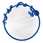 Зеркало круглое в синей раме в виде змеи Temptation варинант исполнения - 1 | Loft Concept в Волгограде