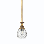 Подвесной светильник цвета латунь с прозрачнымплафоном в форме ананаса Hinkley варинант исполнения - 1 | Loft Concept в Волгограде