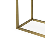 Консоль прямоугольная на золотом каркасе с 2-мя ящиками Warwick варинант исполнения - 3 | Loft Concept в Волгограде