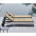 Шезлонг на металлическом каркасе с регулируемой спинкой GUELL Sunbed варинант исполнения - 3 | Loft Concept в Волгограде