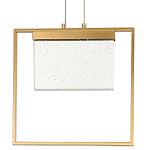 Подвесной геометрический светильник со стеклом Rectangle Geometry Glass Chandelier варинант исполнения - 1 | Loft Concept в Волгограде