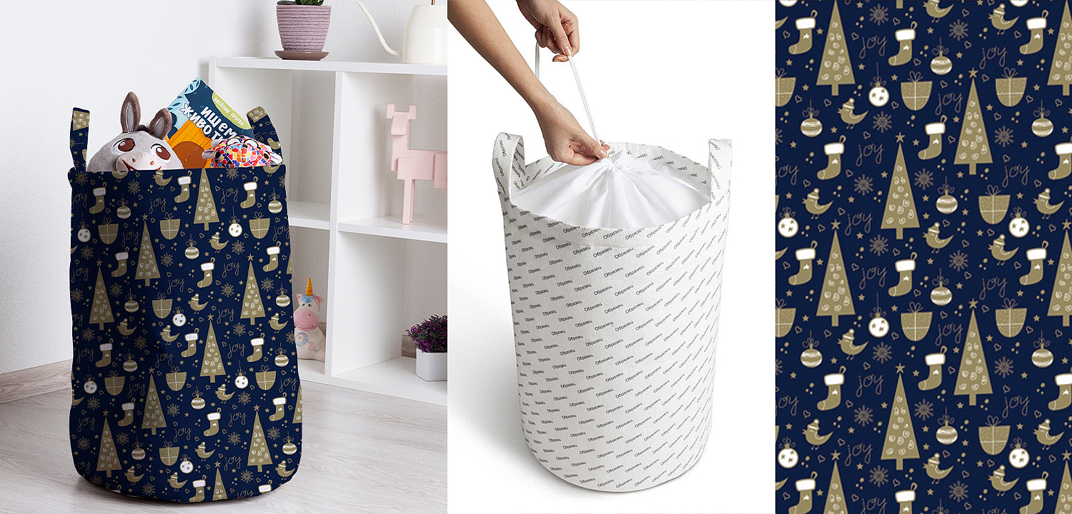 Корзина New Year Pattern Basket Корзина New Year Pattern Basket - Loft-Concept в Волгограде