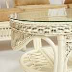 Комплект уличной мебели из ротанга Clara белый варинант исполнения - 9 | Loft Concept в Волгограде