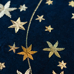 Обои с вышивкой ручной работы Cosmos Original colourway on velvet варинант исполнения - 2 | Loft Concept в Волгограде