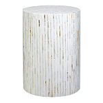 Столик с инкрустацией с перламутровым узором Dominic White варинант исполнения - 1 | Loft Concept в Волгограде