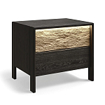 Тумба 2 ящика с подсветкой на рельефном фасаде Warm Industrial варинант исполнения - 4 | Loft Concept в Волгограде