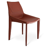 Стул коричневый из искуственной кожи на 4-х ножках Enigma Brown варинант исполнения - 1 | Loft Concept в Волгограде