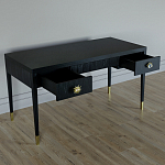 Письменный стол Elsa Dreams Black Шпон дерево с двумя ящиками варинант исполнения - 3 | Loft Concept в Волгограде