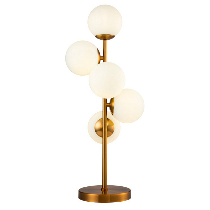 Настольная лампа White Balls Table lamp Латунь Белое матовое стекло Настольная лампа White Balls Table lamp Латунь Белое матовое стекло в Волгограде | Loft Concept