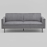 Диван современный вельветовый прямой Worcester Серый варинант исполнения - 2 | Loft Concept в Волгограде