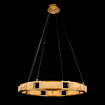Люстра в виде кольца из натурального камня Golden Alavastor варинант исполнения - 1 | Loft Concept в Волгограде