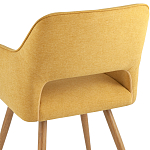 Стул в рогожке желтого цвета NEASAN STOOL варинант исполнения - 6 | Loft Concept в Волгограде