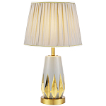 Настольная лампа с абажуром Femia Grey Gold Table Lamp варинант исполнения - 1 | Loft Concept в Волгограде