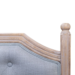 Изголовье кровати серое с мягкой обивкой из рогожки Emma Headboard варинант исполнения - 2 | Loft Concept в Волгограде