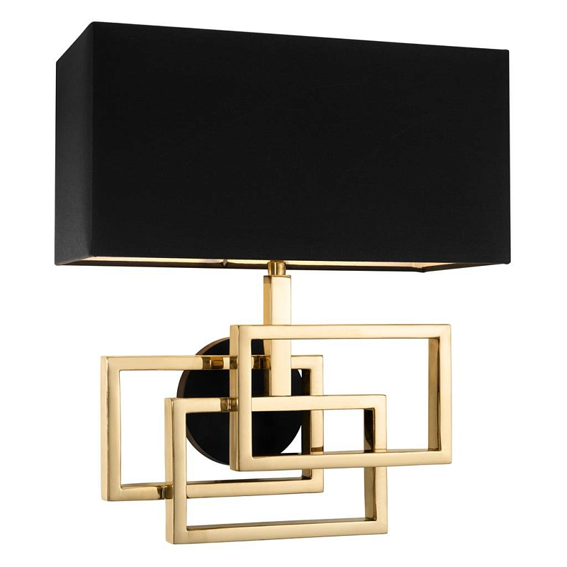 Бра Wall Lamp Windolf Brass Латунь Античная полированная Черный Бра Wall Lamp Windolf Brass Латунь Античная полированная Черный в Волгограде | Loft Concept