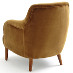 Кресло велюровое золотистого цвета Diaspro Gold  Armchair варинант исполнения - 3 | Loft Concept в Волгограде