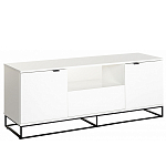 ТВ-тумба белая с  2-мя дверцами и ящиком Strict Lines варинант исполнения - 1 | Loft Concept в Волгограде