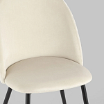 Мягкий стул в бежевом велюре Miruna Chair варинант исполнения - 7 | Loft Concept в Волгограде