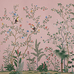 Обои ручная роспись Amazonia Florence Pink dyed silk варинант исполнения - 2 | Loft Concept в Волгограде