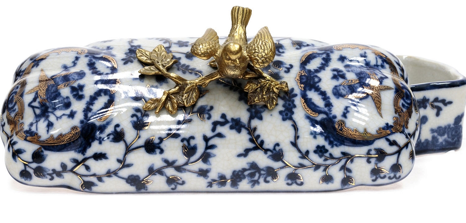 Шкатулка Pattern & Bronze Birds Long Шкатулка Pattern & Bronze Birds Long - Loft-Concept в Волгограде