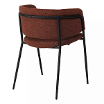 Стул полукруглый мягкий с буклированной обивкой Chair with Boucle Upholstery варинант исполнения - 7 | Loft Concept в Волгограде