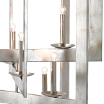 Люстра серебряная из пересекающихся квадратных элементов Intersecting Squares  варинант исполнения - 1 | Loft Concept в Волгограде