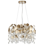 Люстра с декоративными подвесками из прозрачного стекла в форме монеток FAIRYTREE Light варинант исполнения - 2 | Loft Concept в Волгограде