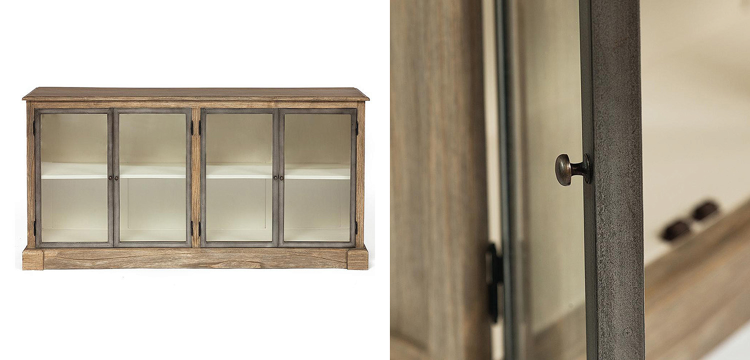 Комод Provence Jacob Chest of Drawers glass doors Комод Provence Jacob Chest of Drawers glass doors - Loft-Concept в Волгограде