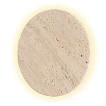 Бра с круглым плафоном из травертина Shaw Marble Lighting варинант исполнения - 3 | Loft Concept в Волгограде