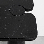 Консоль чёрная на 2-х конусообразных ножках Eros варинант исполнения - 1 | Loft Concept в Волгограде