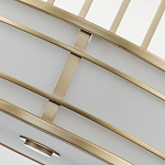 Подвесной светильник цвета латунь с белым матовым плафоном с геометрическим рисунком Feiss варинант исполнения - 5 | Loft Concept в Волгограде