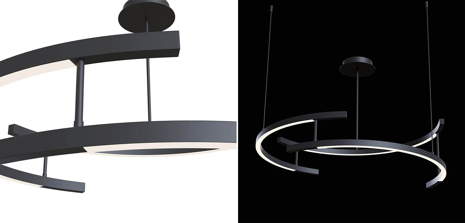 Люстра Smeragde Light Chandelier black arcs Люстра Smeragde Light Chandelier black arcs - Loft-Concept в Волгограде