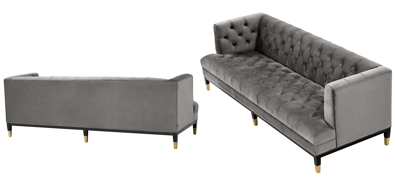 Диван Eichholtz Sofa Castelle grey Диван Eichholtz Sofa Castelle grey - Loft-Concept в Волгограде