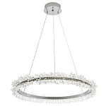 Кольцевая люстра с хрустальным декором Rowan Crystal Ring Chrome Horizontal Chandelier варинант исполнения - 2 | Loft Concept в Волгограде